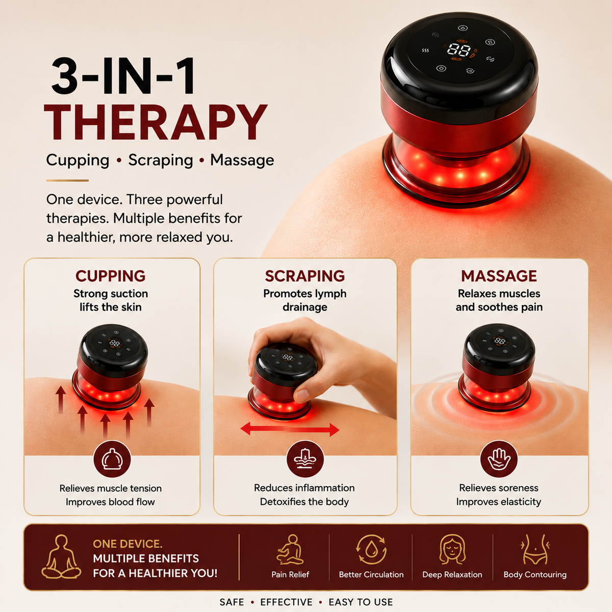 ReliefCup Pro™ – Smart Cupping Massager