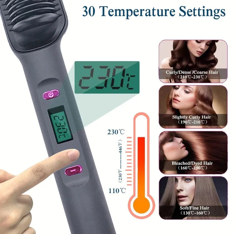 SilkStraight Pro™ – Ionic Heated Hair Straightening Brush