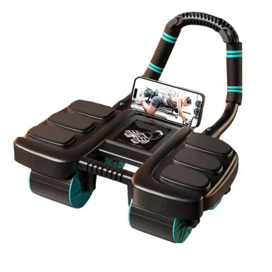 Six Elbow Design Abdominal Wheel Automatic Rebound Ab Roller Slider Anti-Slip Home Gym Fitness Workout Equipment