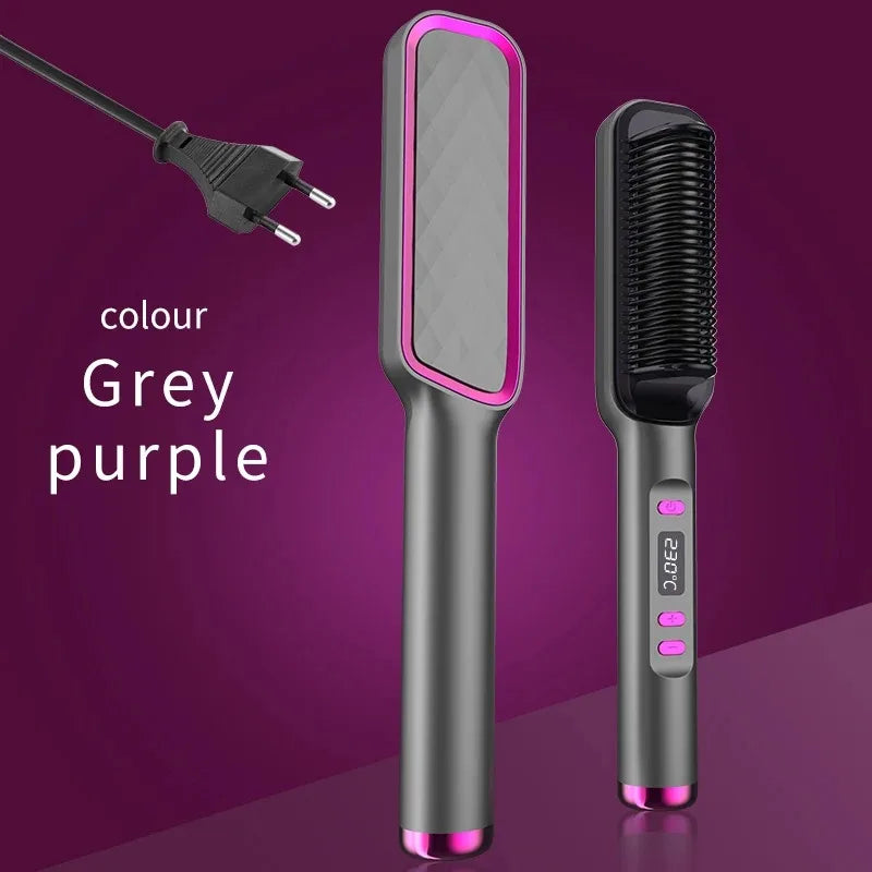 SilkStraight Pro™ – Ionic Heated Hair Straightening Brush