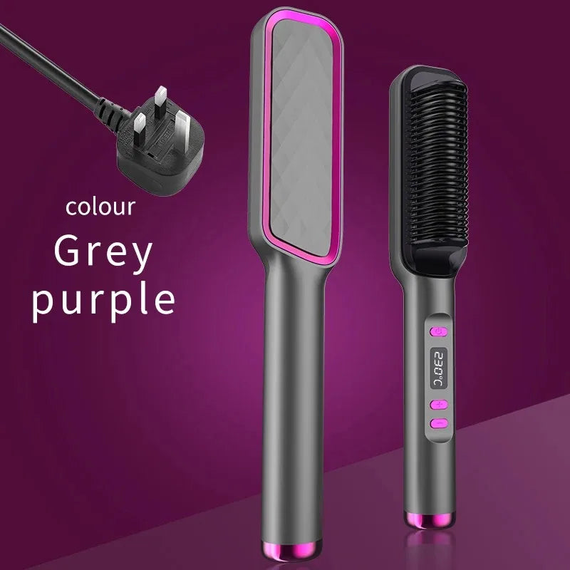 SilkStraight Pro™ – Ionic Heated Hair Straightening Brush