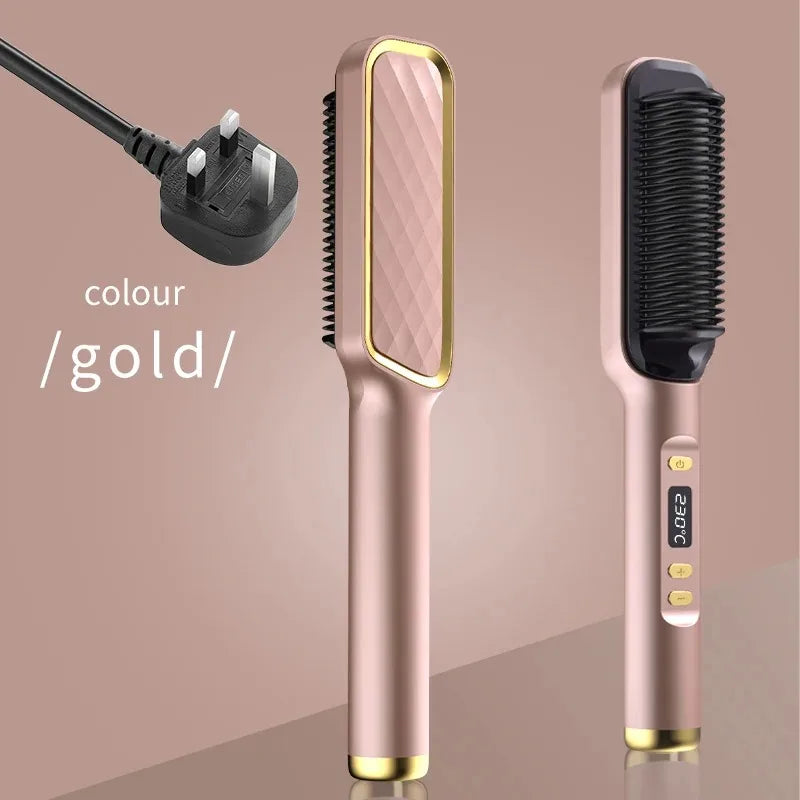 SilkStraight Pro™ – Ionic Heated Hair Straightening Brush