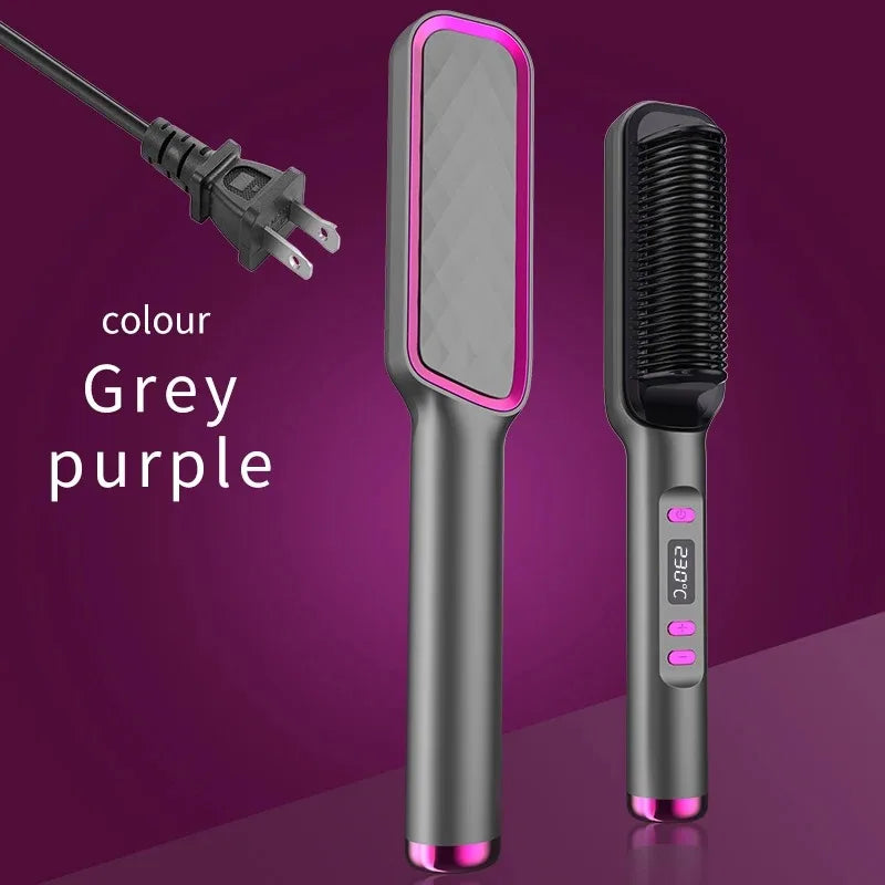SilkStraight Pro™ – Ionic Heated Hair Straightening Brush
